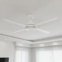 Brilliant 56” DC Lite White Cairns Ceiling Fan