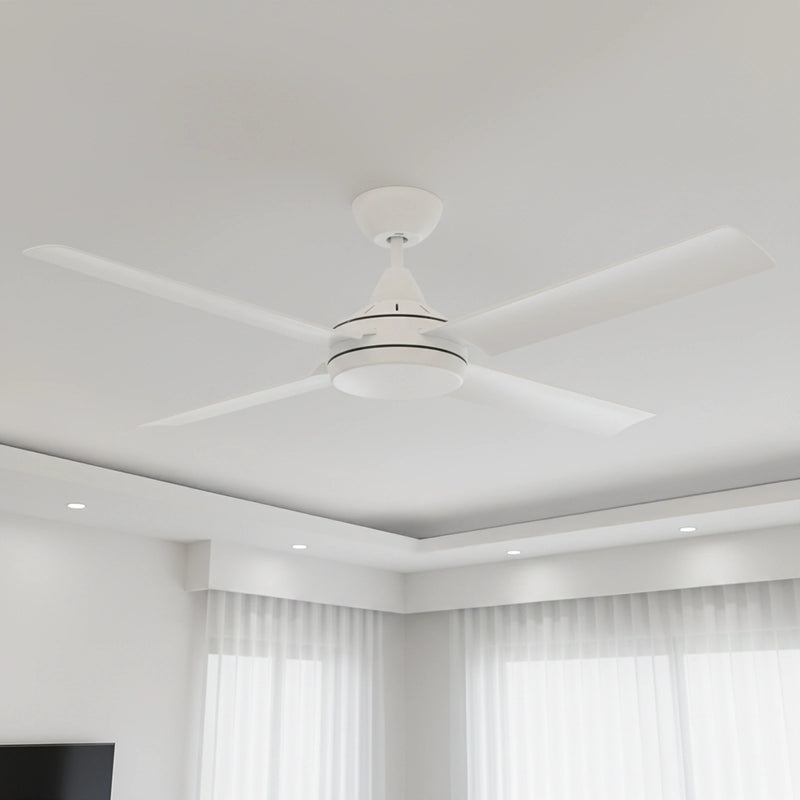 Brilliant 56” DC Lite White Cairns Ceiling Fan