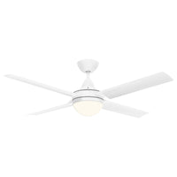 Brilliant 56” DC Lite White Cairns Ceiling Fan with Light