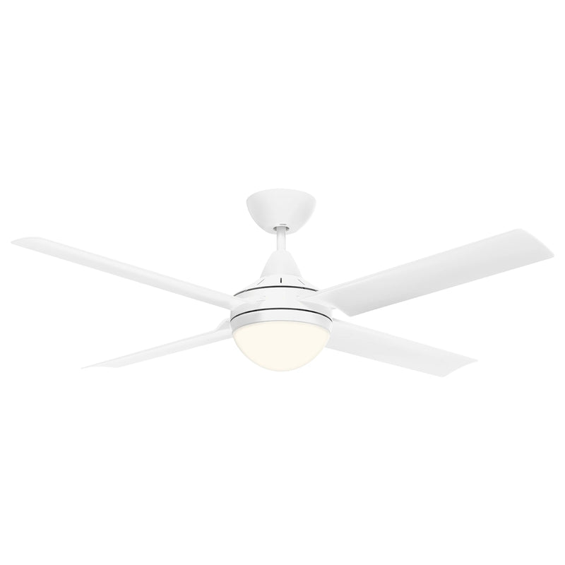 Brilliant 56” DC Lite White Cairns Ceiling Fan with Light