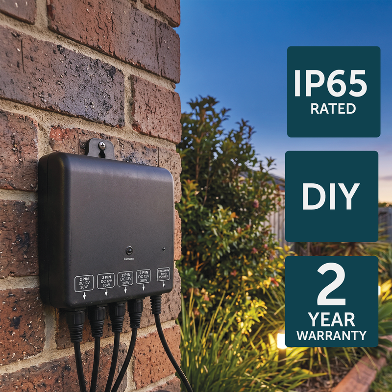 Brilliant Combi 120W Smart Transformer With Dusk to Dawn Sensor