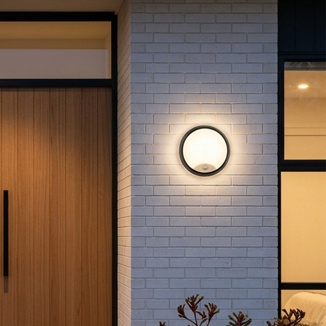 Brilliant Black Barney LED CCT Slimline Round PIR Motion Sensor Bunker