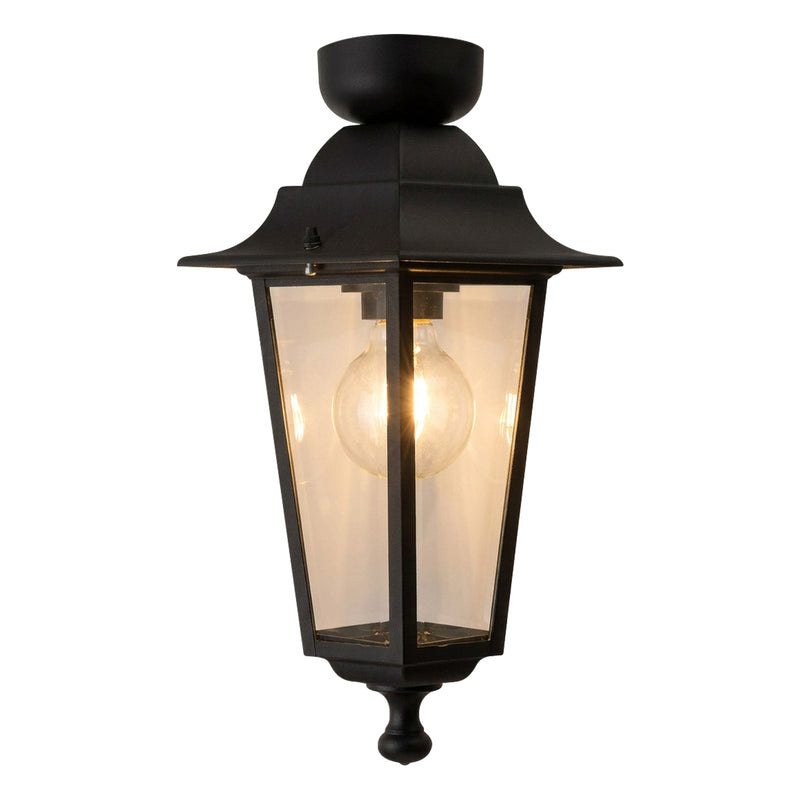 Brilliant Black Nottingham B22 Coach Light