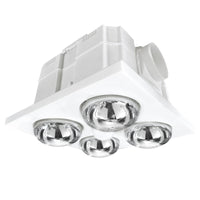 Brilliant White Magma 4 Lights 3-in-1 Bathroom Mate