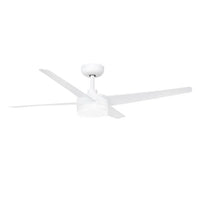 Brilliant 132cm White Matt Grace 4 Blade DC Ceiling Fan With Remote And LED Light