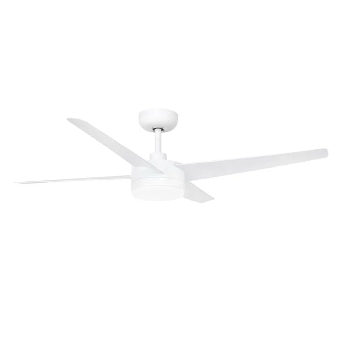 Brilliant 132cm White Matt Grace 4 Blade DC Ceiling Fan With Remote And LED Light