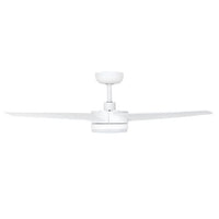 Brilliant 132cm White Matt Grace 4 Blade DC Ceiling Fan With Remote And LED Light
