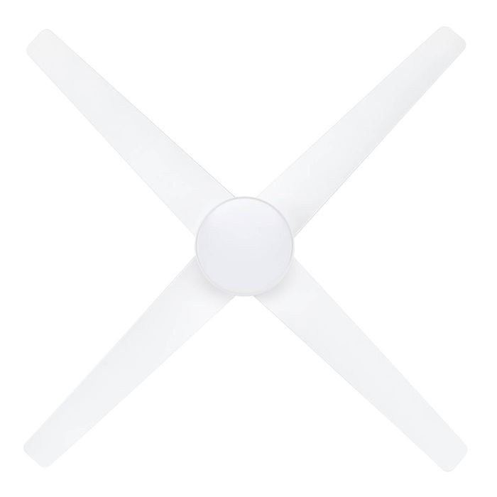 Brilliant 132cm White Matt Grace 4 Blade DC Ceiling Fan With Remote And LED Light