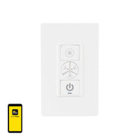 Brilliant Smart White Wi-Fi Ceiling Fan Wall Controller