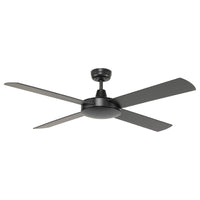 Brilliant Black with Black Blades Tempest 52'' AC Ceiling Fan