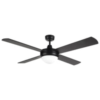 Brilliant Black Tempest-II 52'' DC 4-Blade Ceiling Fan with Light