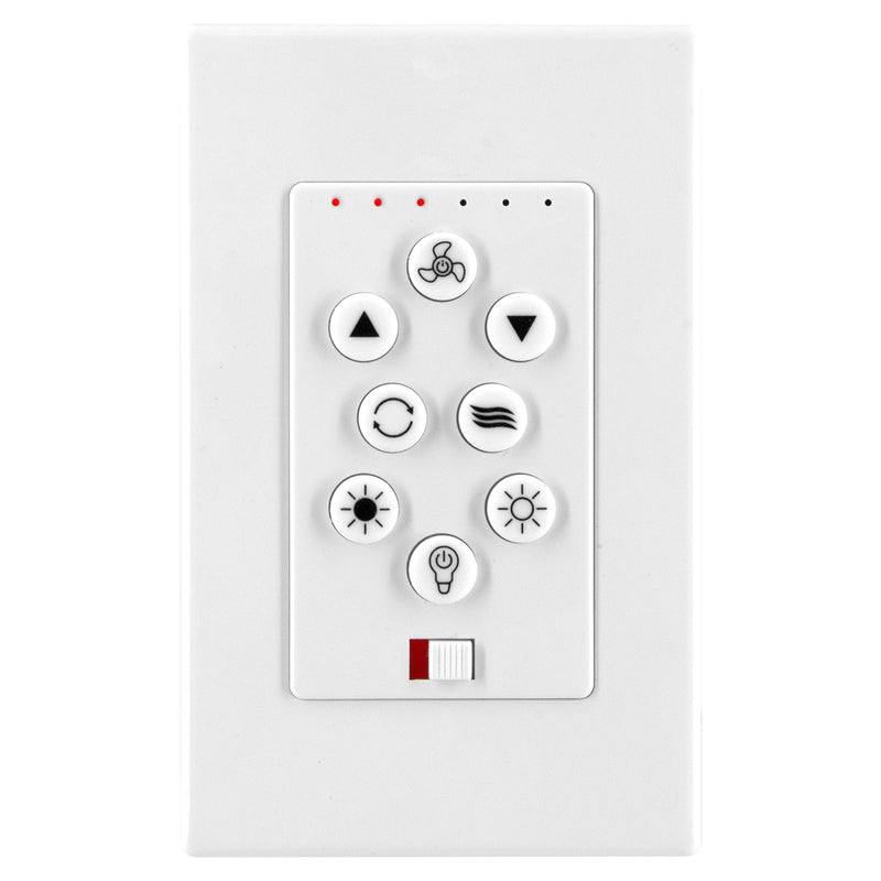 Brilliant Wall Controller for DC Ceiling Fans with Isolation Switch